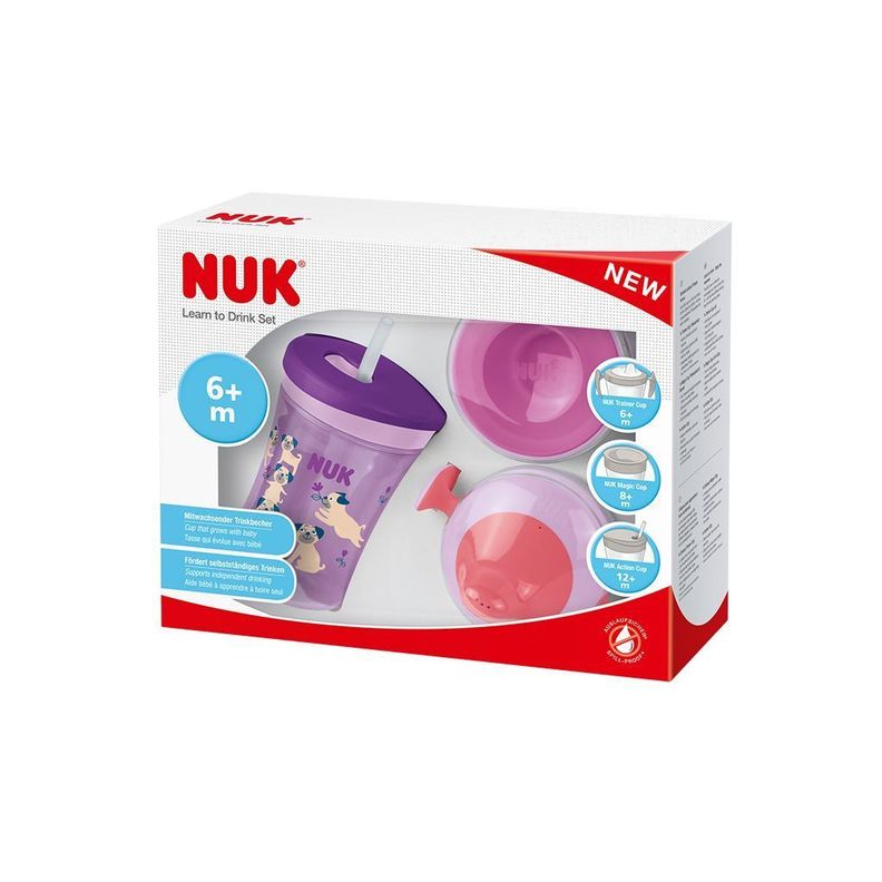 Set de vasos de transición NUK Morado-1