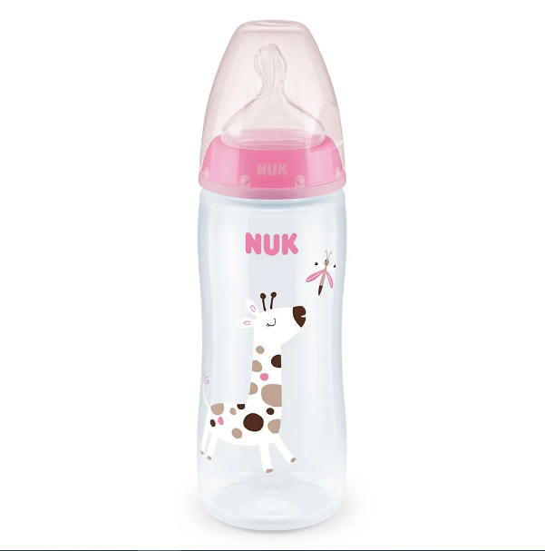 Mamadera First Choice 300 ml con control de temperatura rosado-0