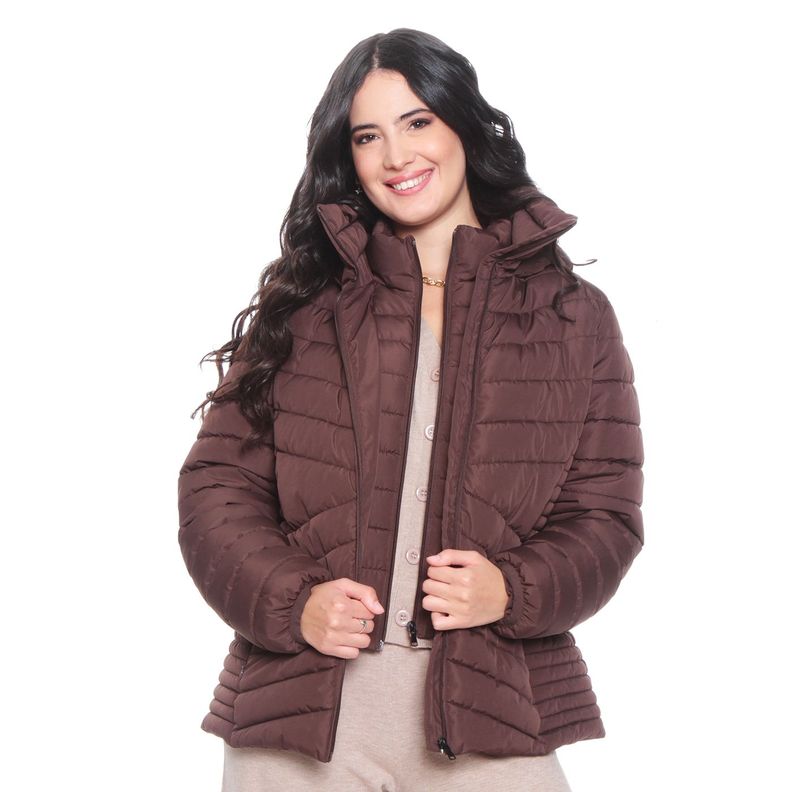 Parka Manga Larga Con Capucha-7