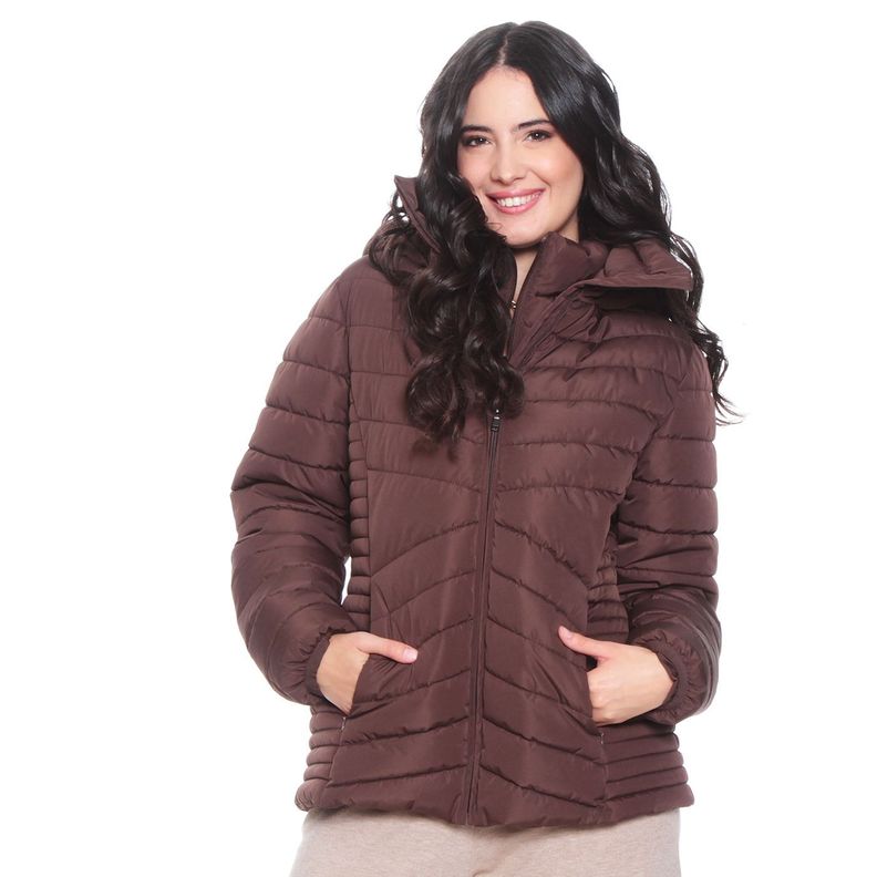 Parka Manga Larga Con Capucha
