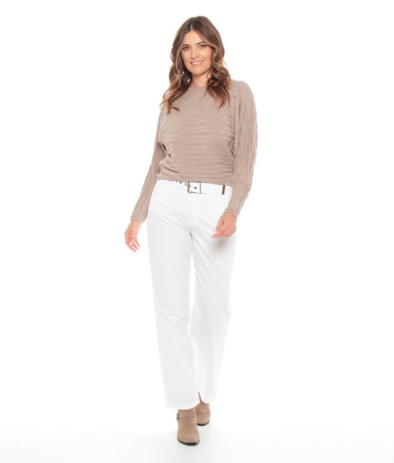 Pantalon Recto Pretina Basica Un Boton Con Cinturon-1