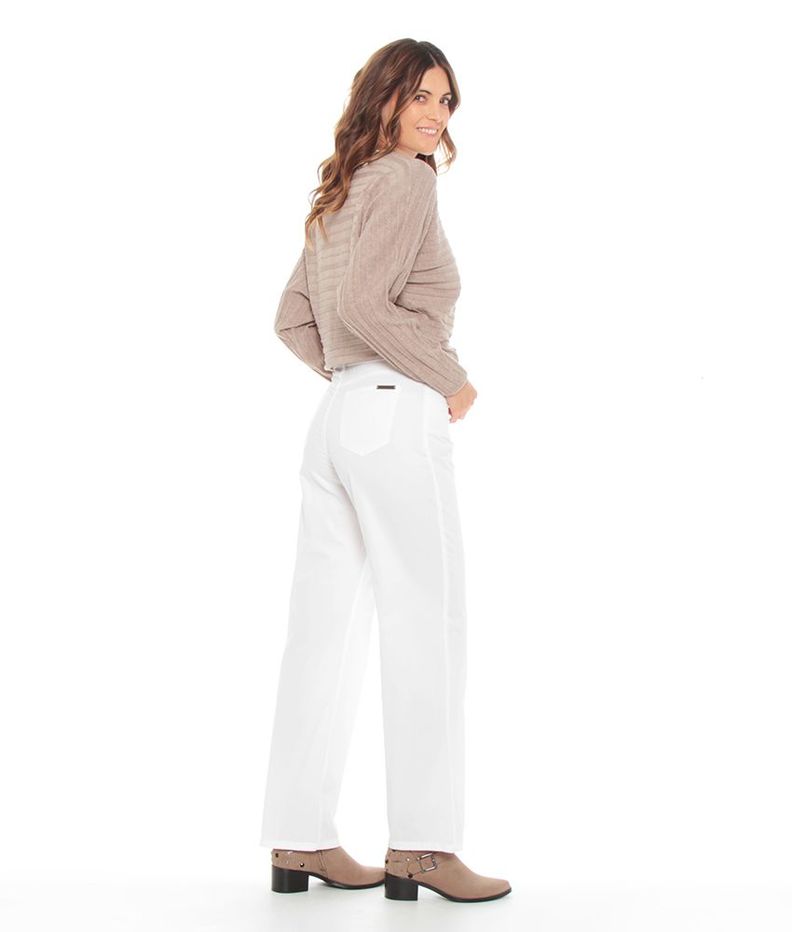 Pantalon Recto Pretina Basica Un Boton Con Cinturon-2