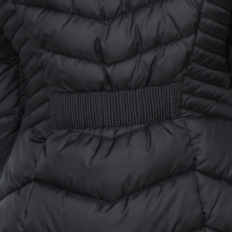 Parka Manga Larga Con Piel En Capucha Y Bolsillos Con Cierres-9