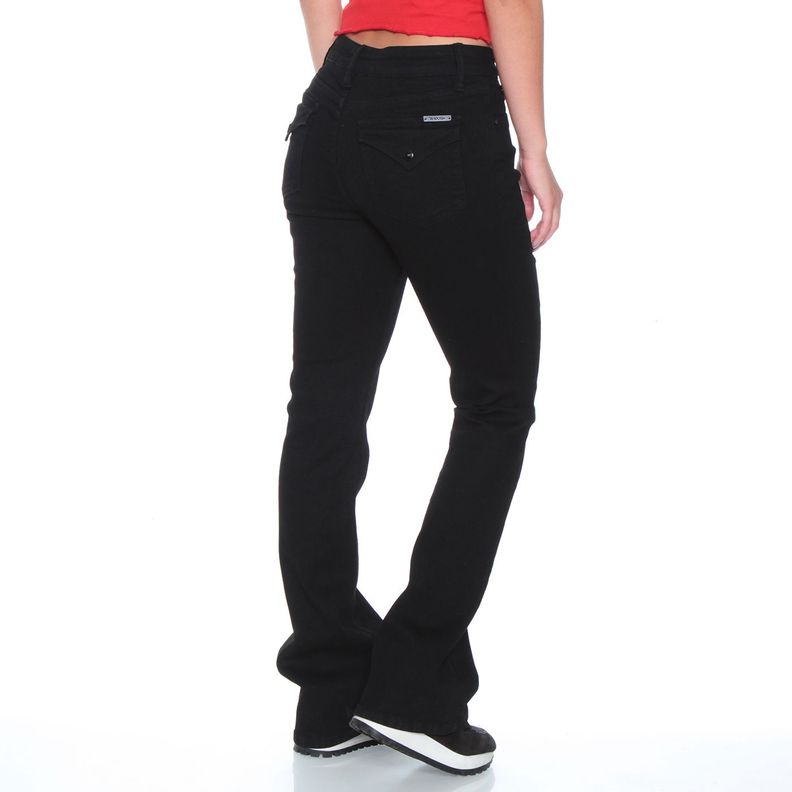 Jeans  Pretina Basica Recto Tiro Alto 1 Boton-3