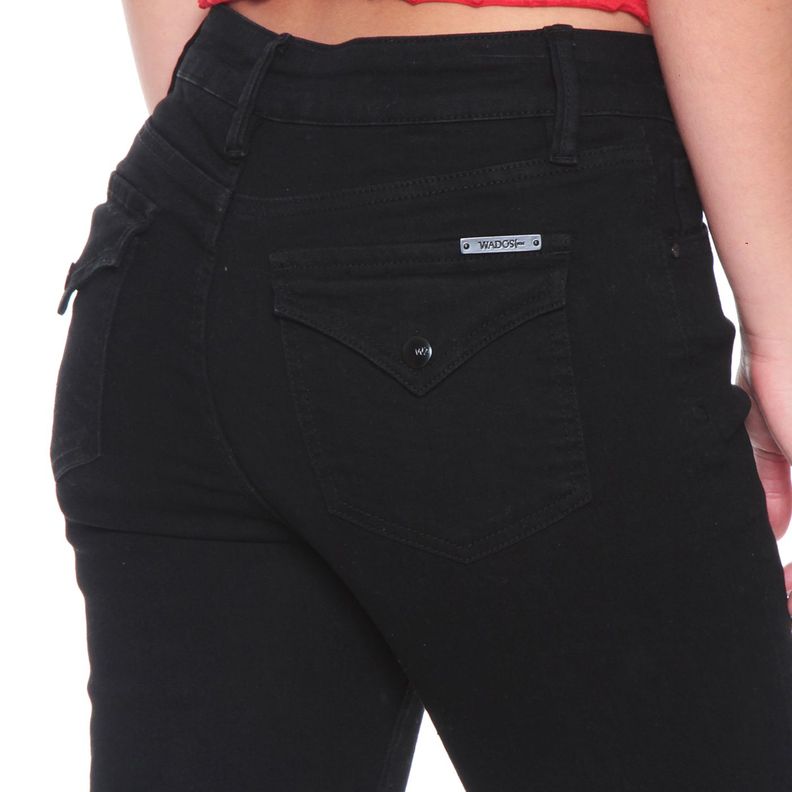 Jeans  Pretina Basica Recto Tiro Alto 1 Boton-7