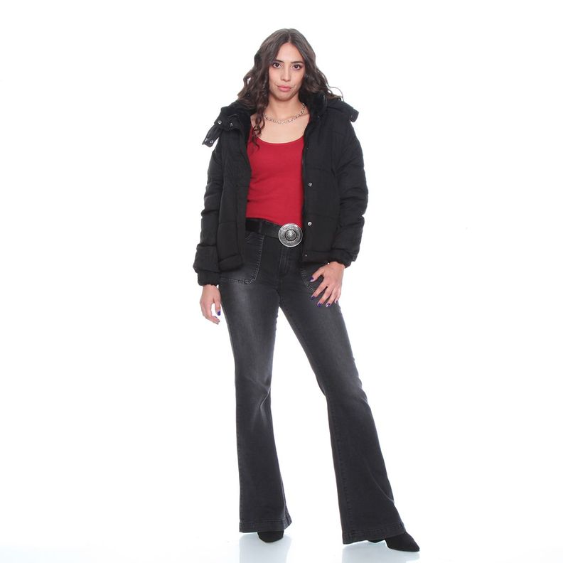 Parka Manga Larga Reversible Con Capucha Y Piel Sintetica-5
