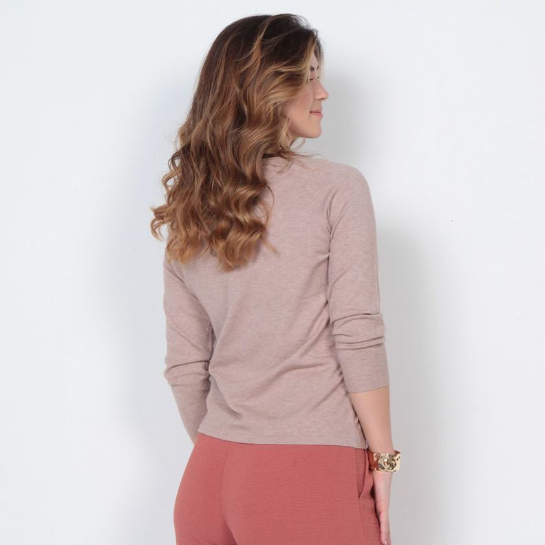 Sweater Manga 3/4 Escote Bote-4