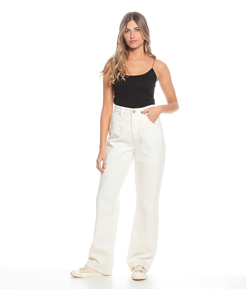 Jeans Recto Tiro Alto Push In Push Up Pretina Un Boton-3