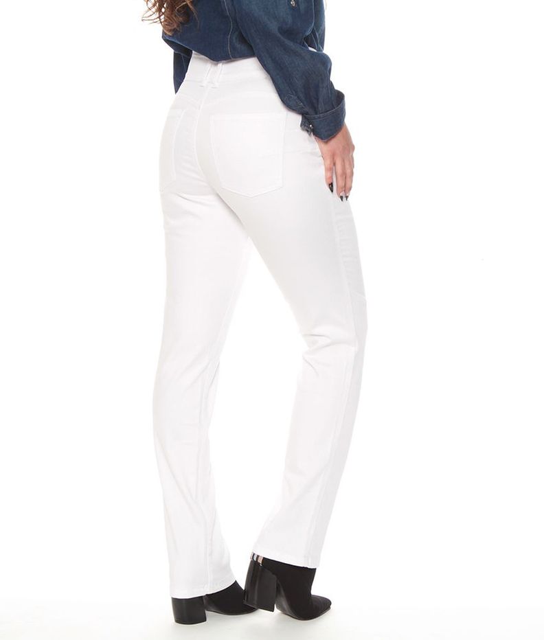 Pantalon Recto Tiro Alto Pretina Media 2 Botones Push Up-1
