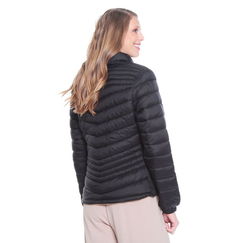 Parka Manga Larga Solida Reversible-6