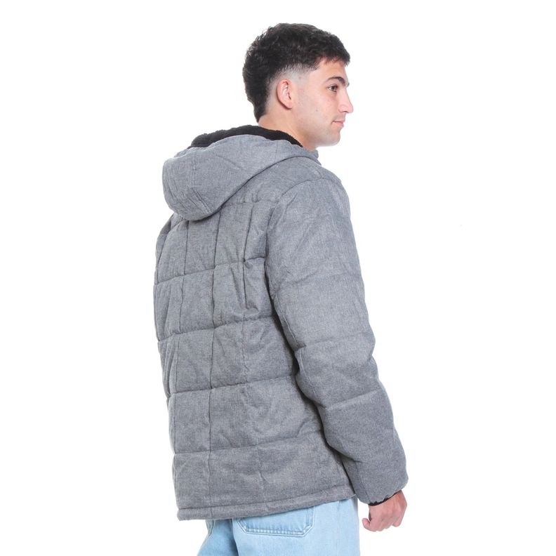 Parka Hombre Manga Larga Con Capucha Y Bolsillo-1
