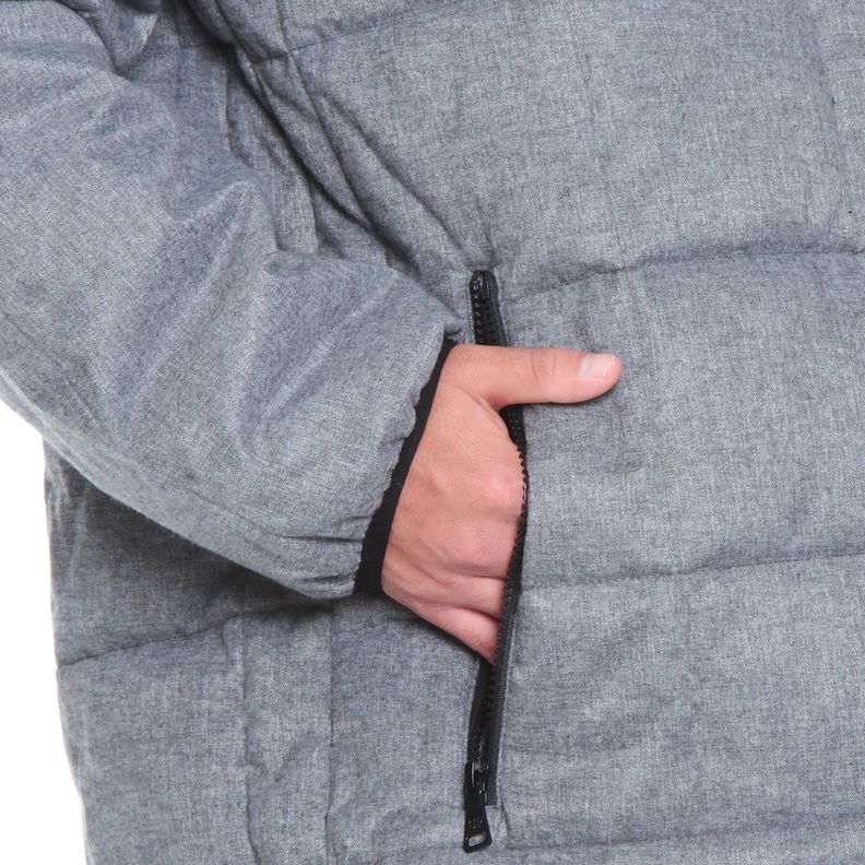 Parka Hombre Manga Larga Con Capucha Y Bolsillo-4
