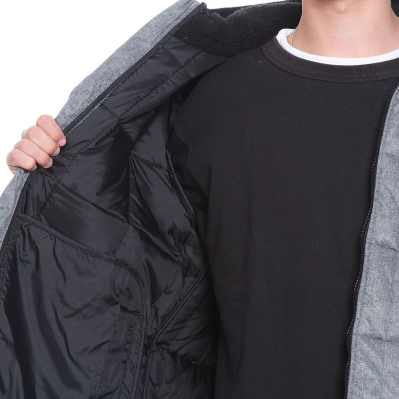 Parka Hombre Manga Larga Con Capucha Y Bolsillo-5