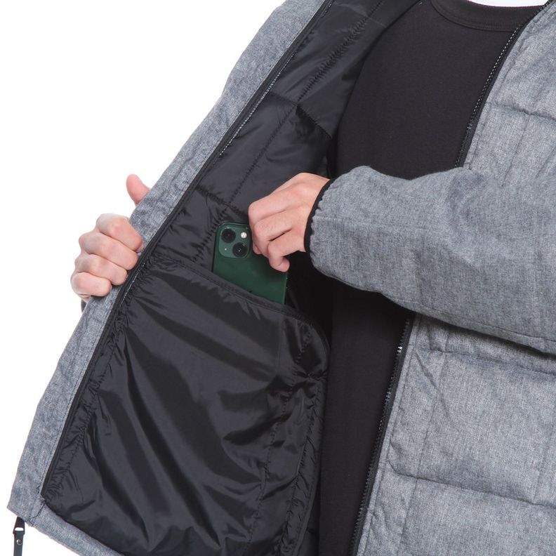 Parka Hombre Manga Larga Con Capucha Y Bolsillo-6