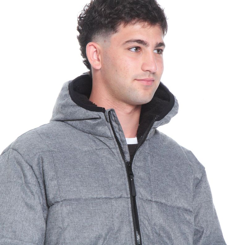 Parka Hombre Manga Larga Con Capucha Y Bolsillo-8