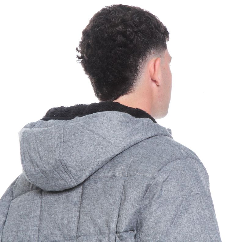 Parka Hombre Manga Larga Con Capucha Y Bolsillo-9