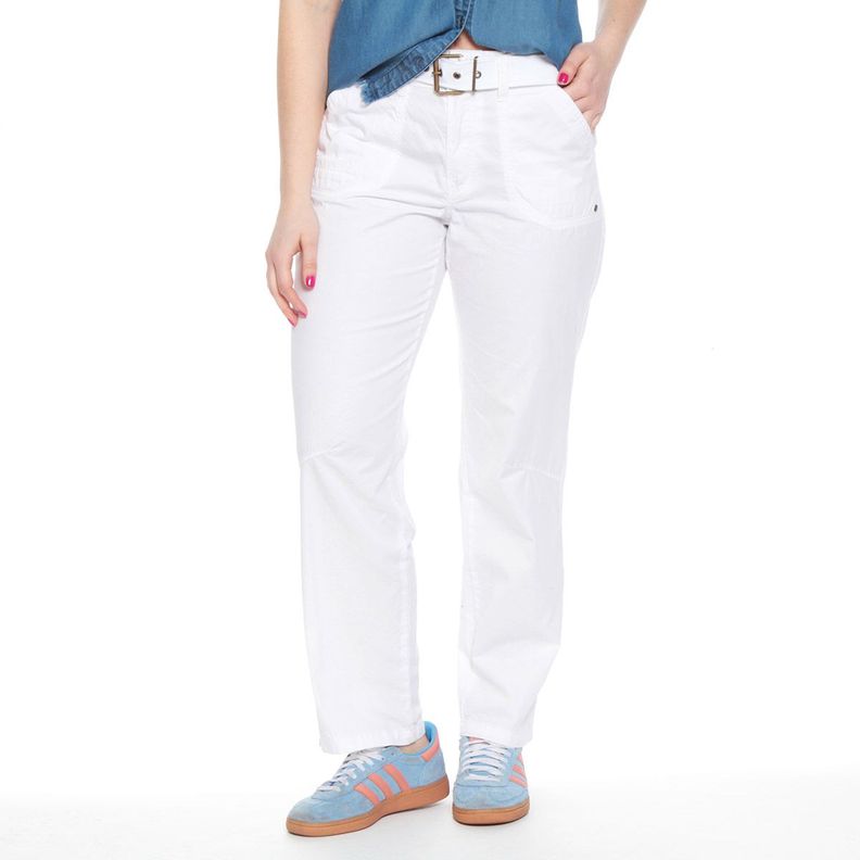 Pantalon Cargo Recto Pretina Basica Un Boton Con Cinturon-0