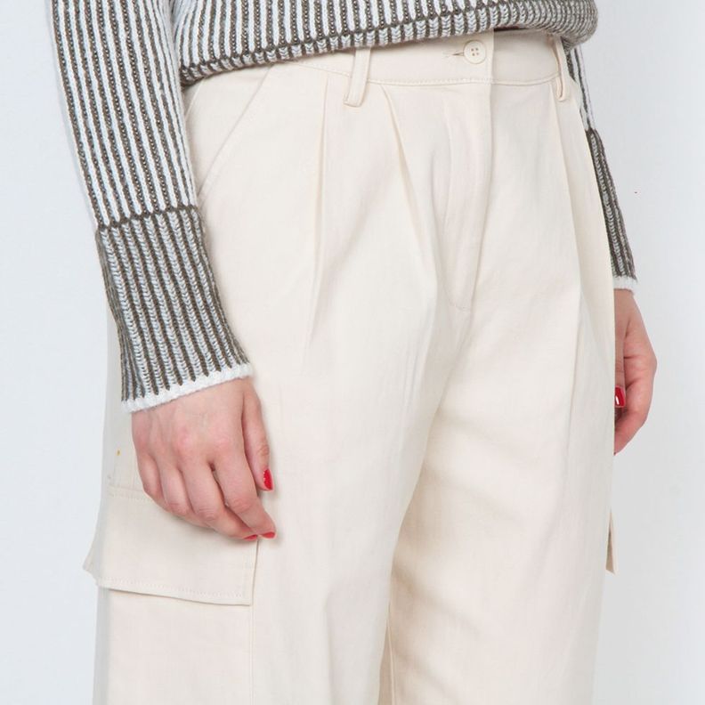 Pantalon Cargo Tiro Alto Pretina Basica 1 Boton-3