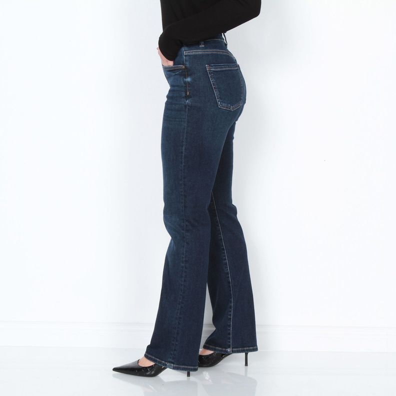 Jeans Tiro Alto 1 Boton Pretina Basica Recto-3