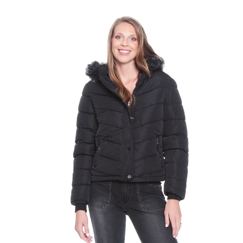 Parka Manga Larga Con Capucha-0