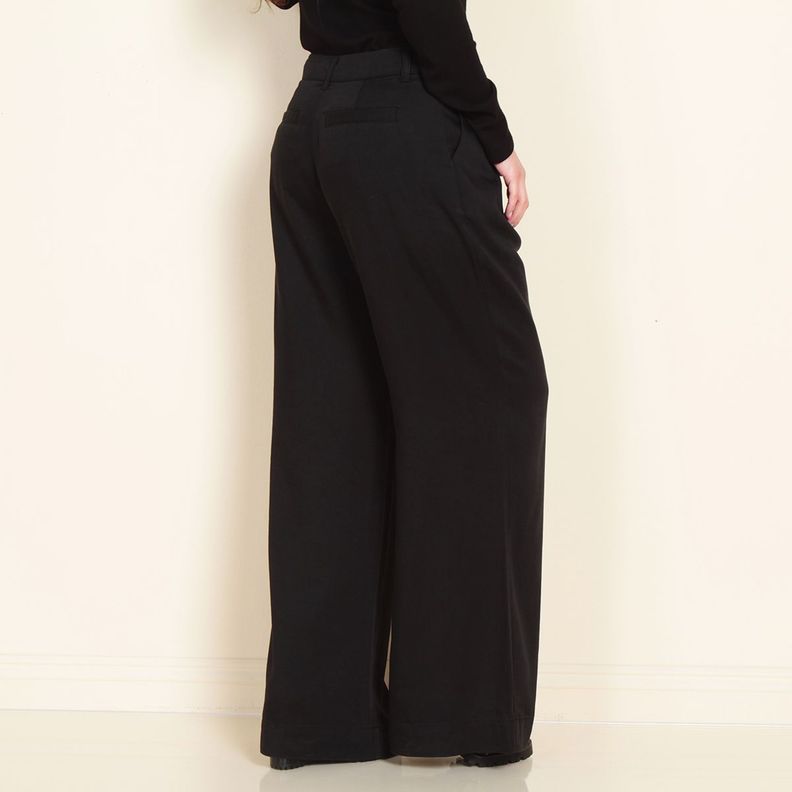 Pantalon Tiro Alto Denim Con Pinzas-1