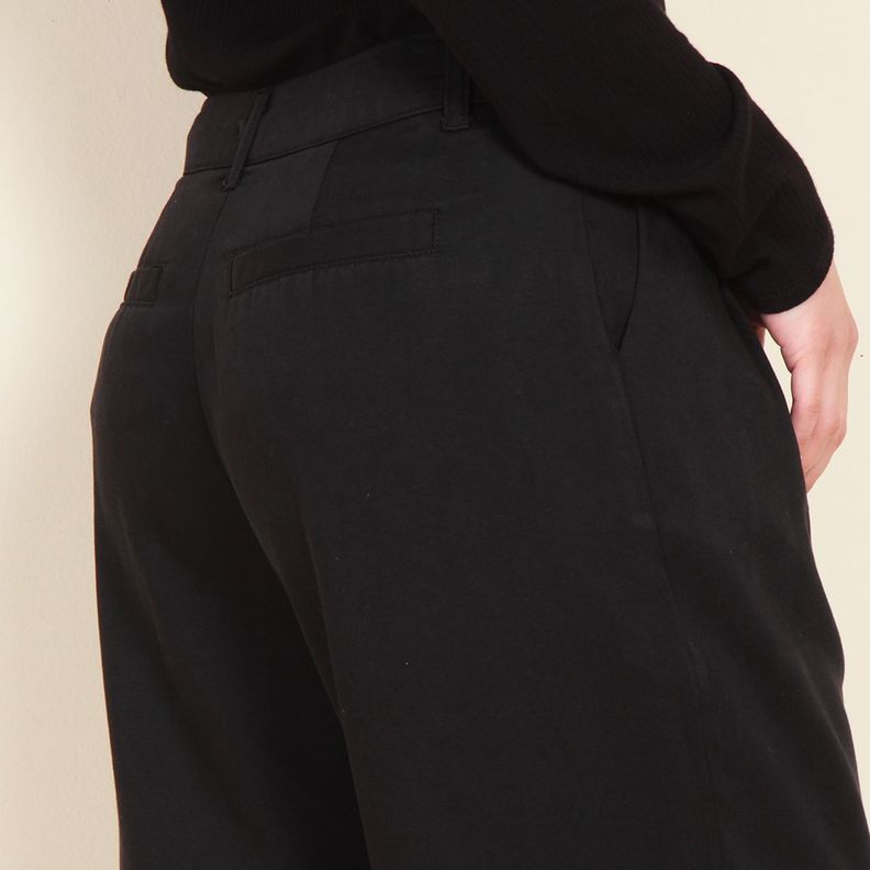 Pantalon Tiro Alto Denim Con Pinzas-2