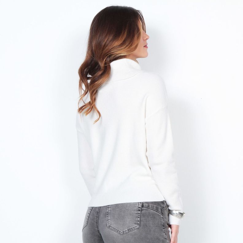 Sweater Manga Larga Cuello Alto-4