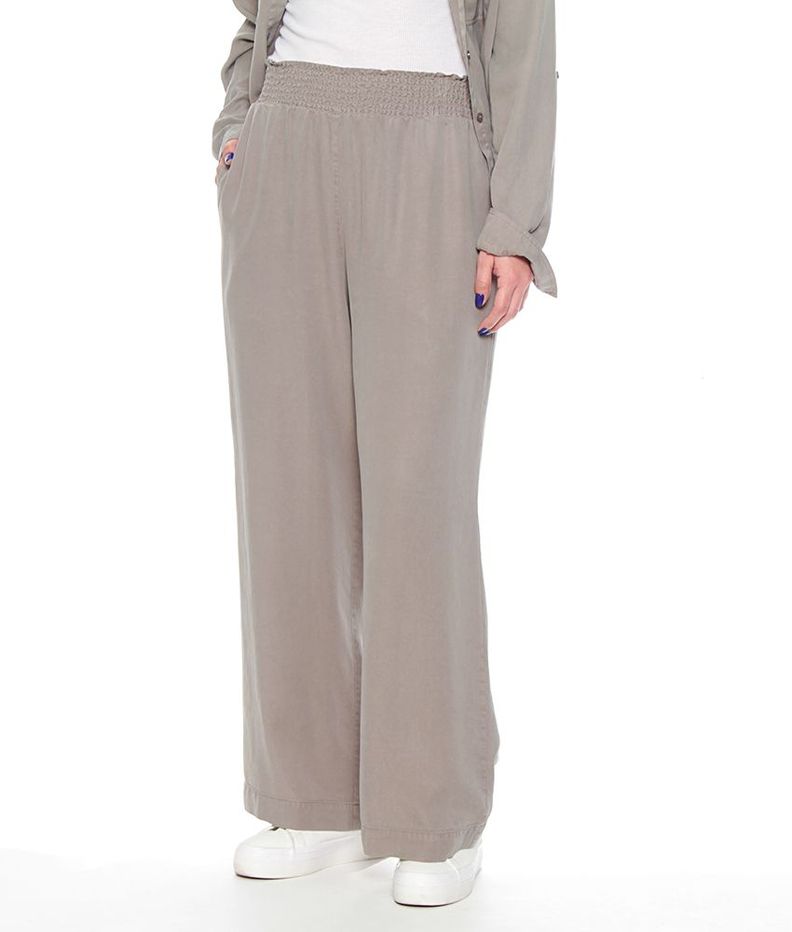 Pantalon Pretina Elasticada Con Bolsillos-0