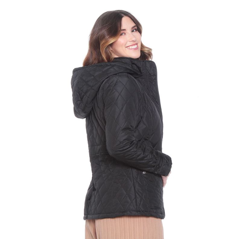 Parka Manga Larga Con Bolsillos Y Capucha-2