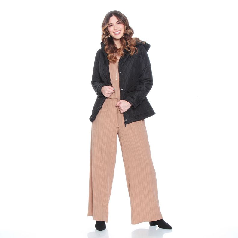 Parka Manga Larga Con Bolsillos Y Capucha-6