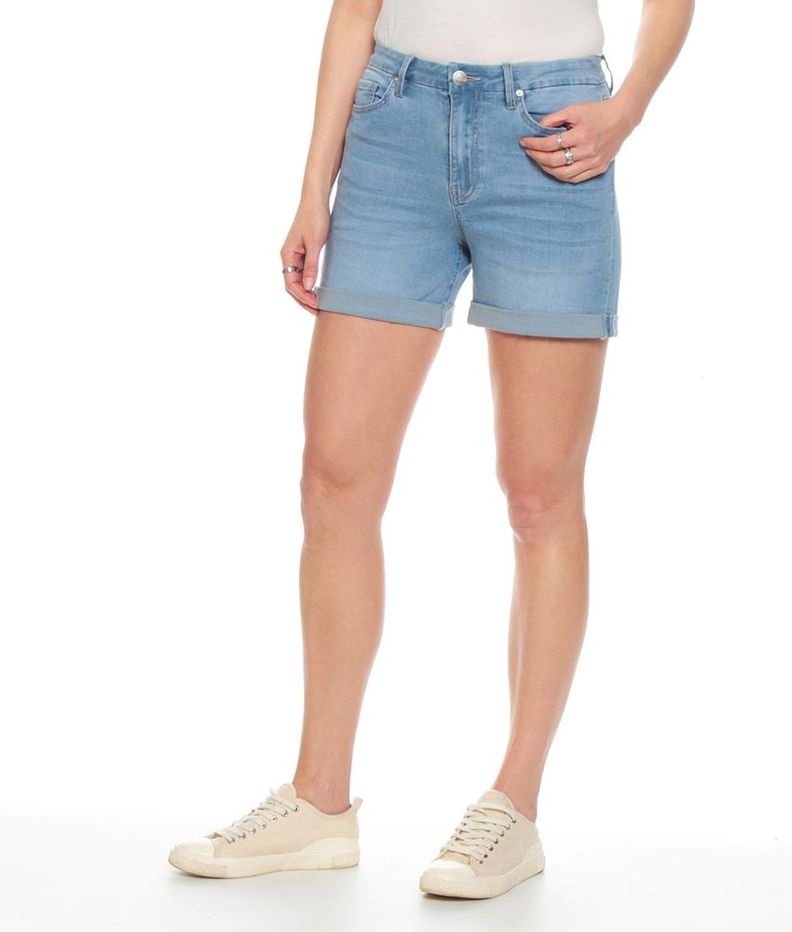 Short Denim Pretina Basica Un Boton-0