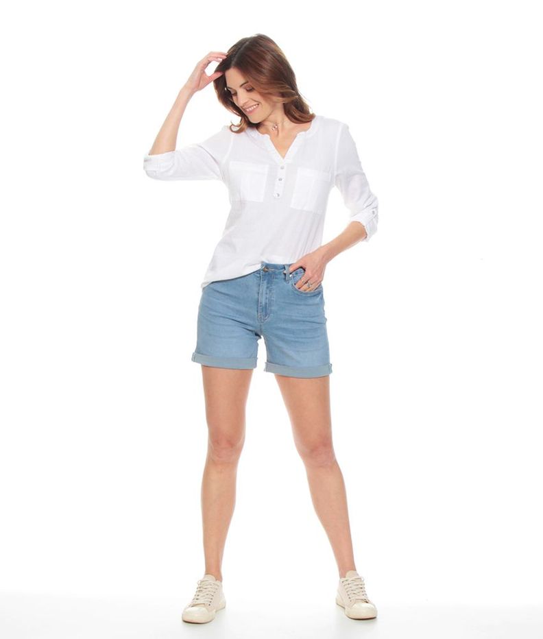 Short Denim Pretina Basica Un Boton-6