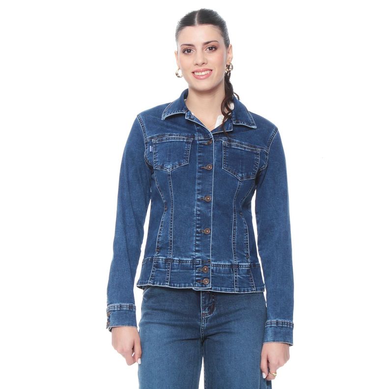 Chaqueta Manga Larga Denim-0