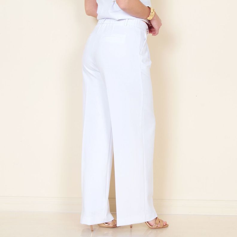 Pantalon Wide Leg Tiro Alto Pretina Basica-1