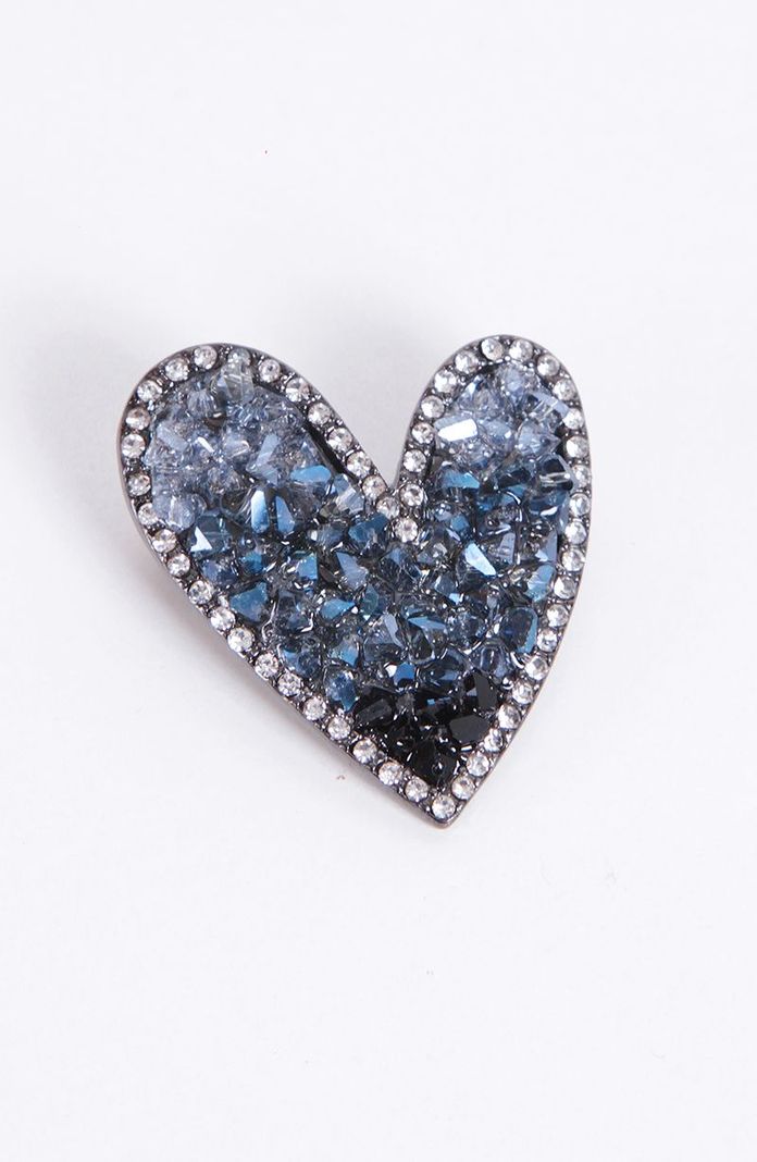 Pin Corazon Con Brillitos