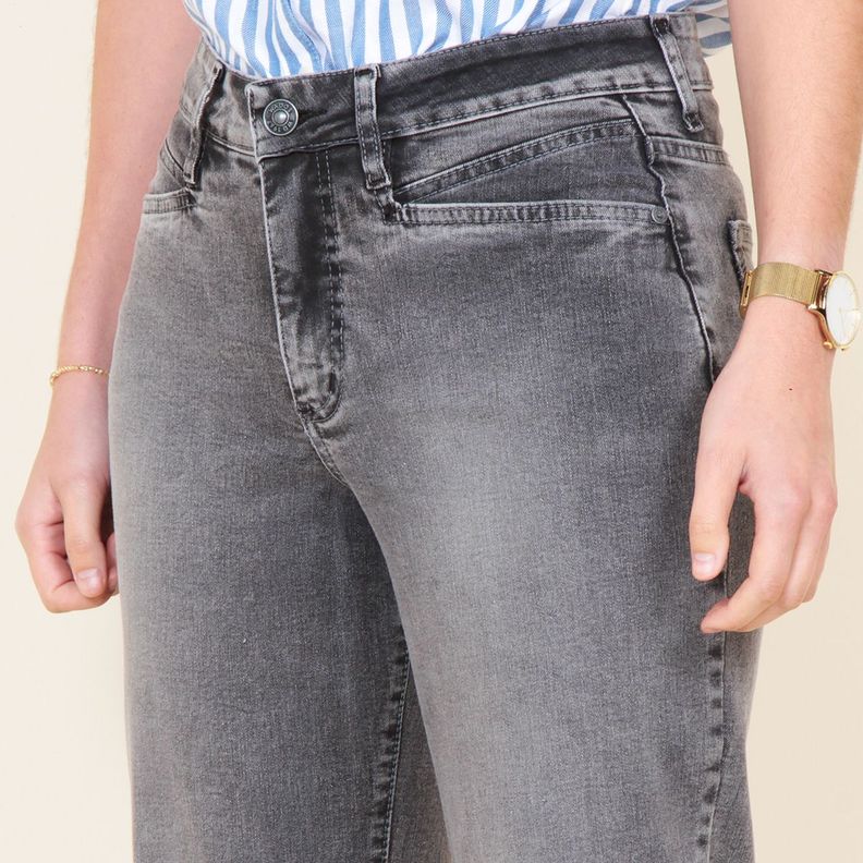 Jeans Recto Clasico Tiro Alto Pretina 1 Boton-1