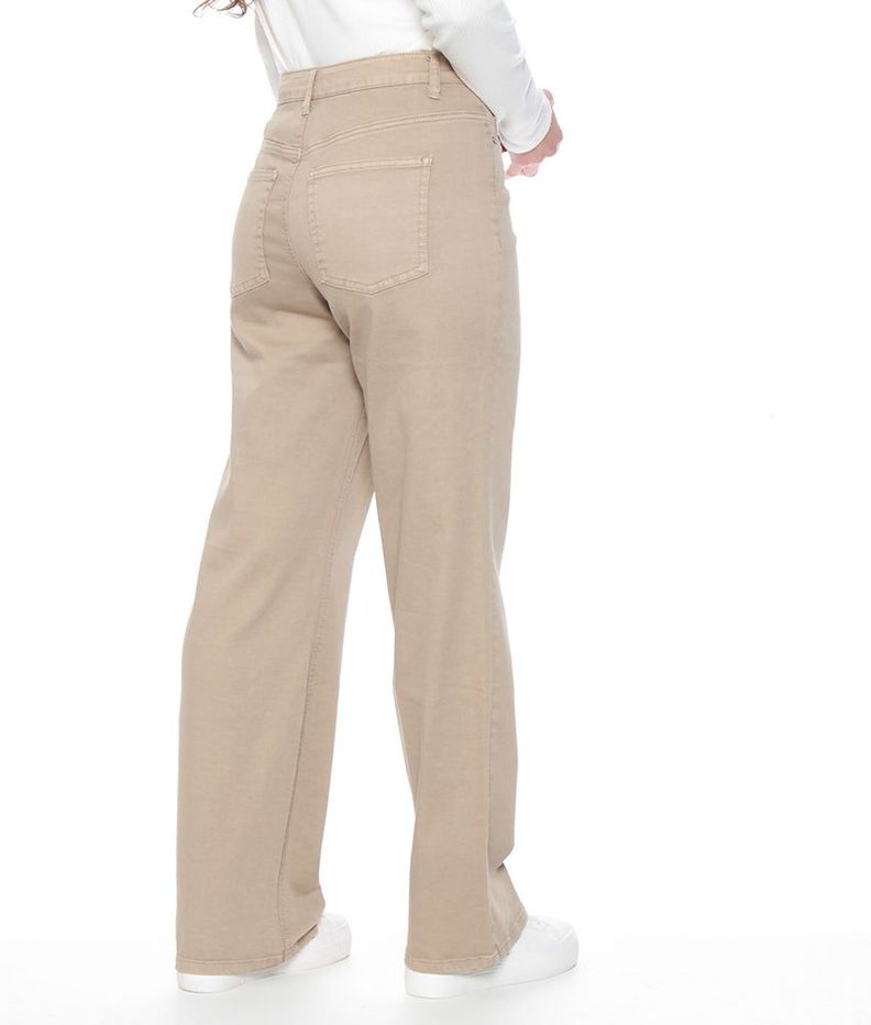 Pantalon Recto Tiro Alto Pretina Basica 1 Boton-6