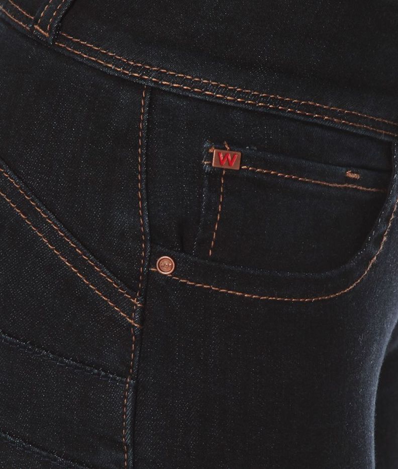 Jeans Straight Tiro Alto  Pretina 2 Botones Push Up-3