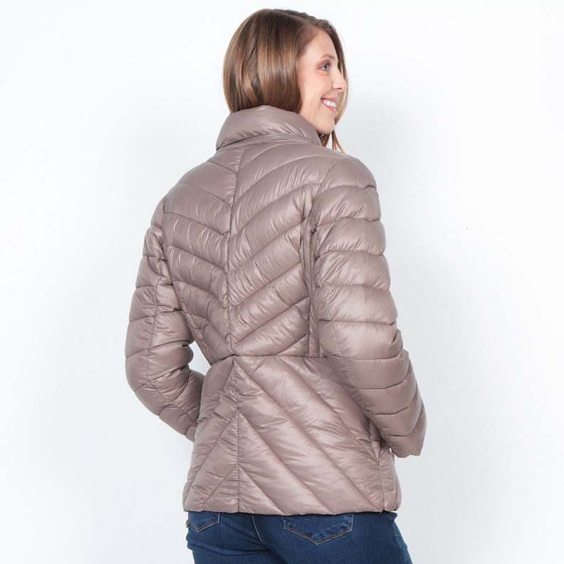 Parka Manga Larga Con Capucha Solido-9
