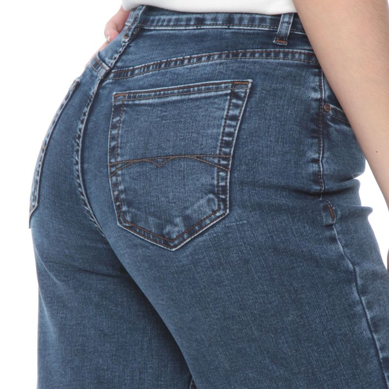 Jeans Pretina Basica Recto Tiro Alto 1 Boton-5