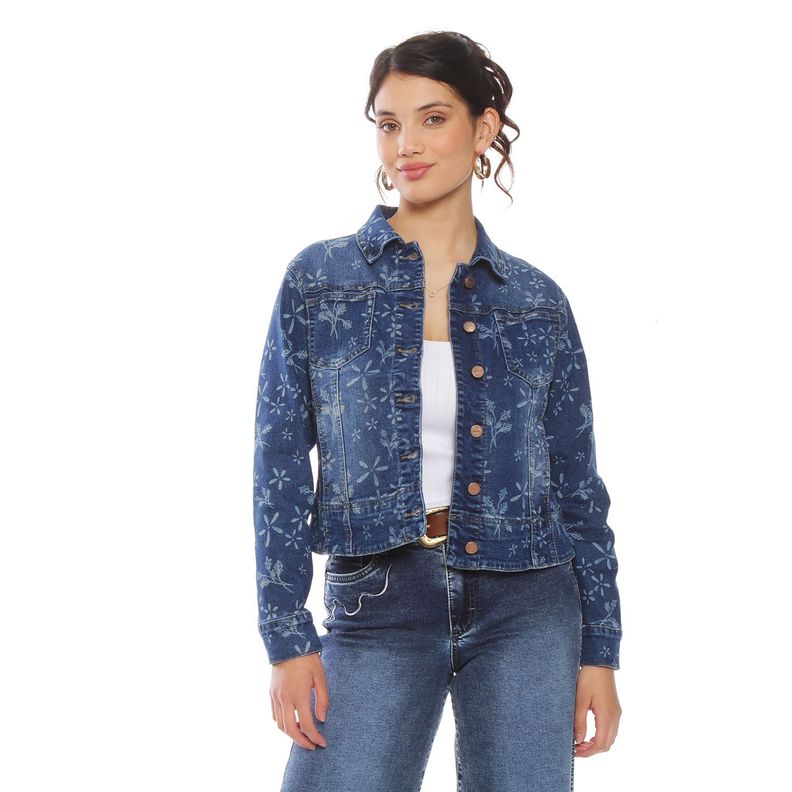 Chaqueta Denim Full Print