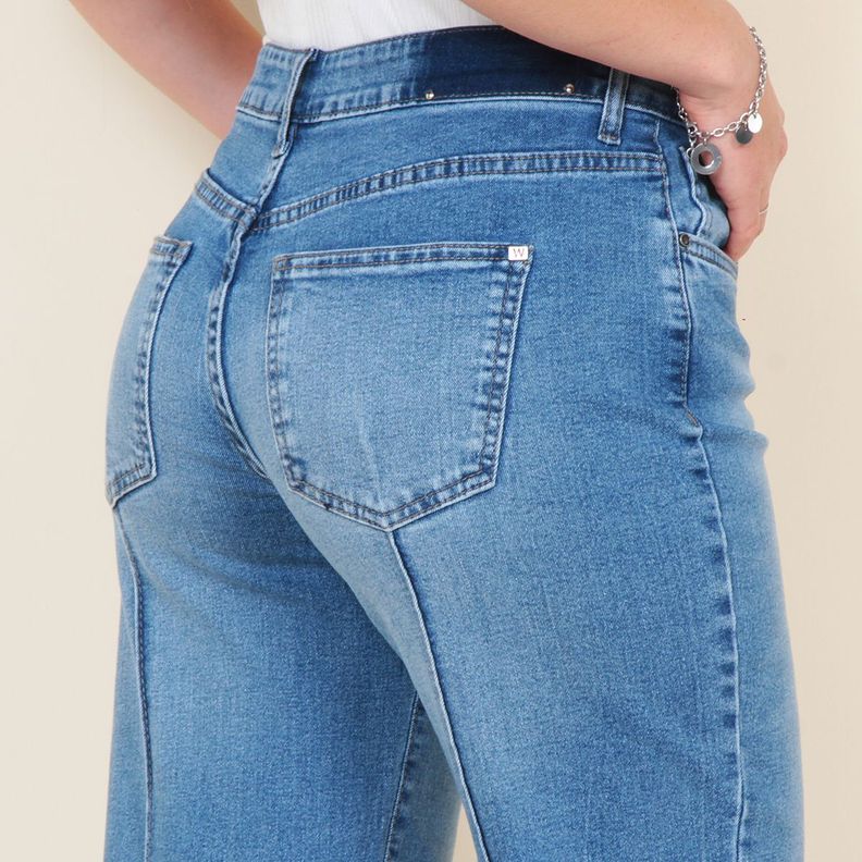 Jeans Ballon Tiro Alto Alforza Basta Roll Up Pretina 1 Boton-4