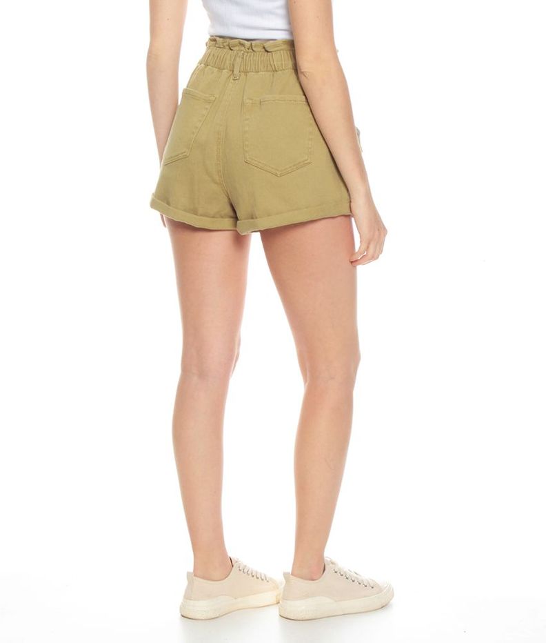 Short Color Pretina Interna Elasticada Dos Botones Roturas-1