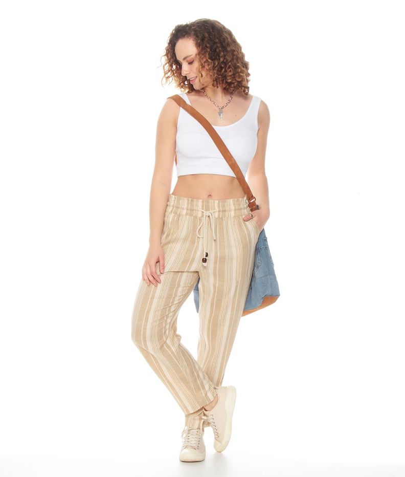 Pantalon Recto Listado