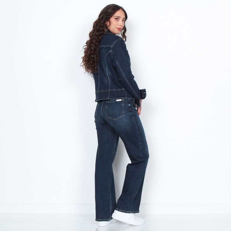 Chaqueta Manga Larga  Denim Con  Bolsillos-6