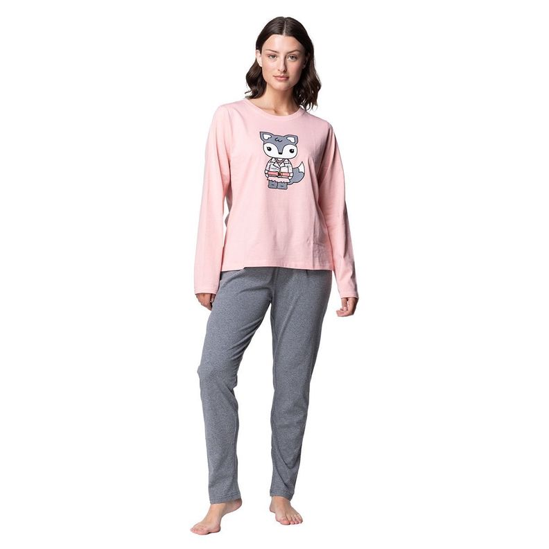 Pijama Algodón Mujer Invierno C4 TOP-0