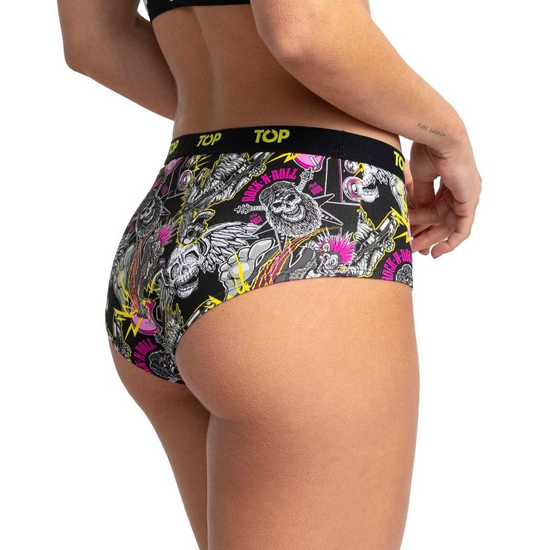 Calzón Pantaletas Algodón Con Elástico Pack 3 Icónicos - Rock C1 Top-1