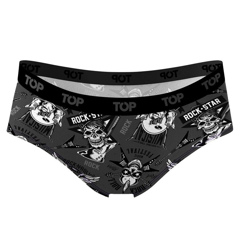 Calzón Pantaletas Algodón Con Elástico Pack 3 Icónicos - Rock C1 Top-4