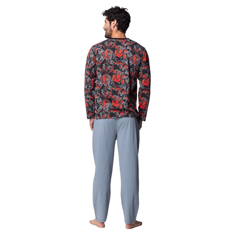 Pijama Hombre Invierno Algodón Deadpool C2 TOP-1