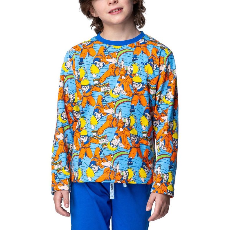 Pijama Largo Niño Invierno Algodón Naruto C2 TOP-2